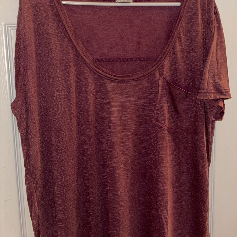 POL Maroon Short Sleeve Tee